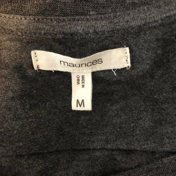 Maurices Plaid USA Heart Raglan Long Sleeve Tee - Picture 5 of 6